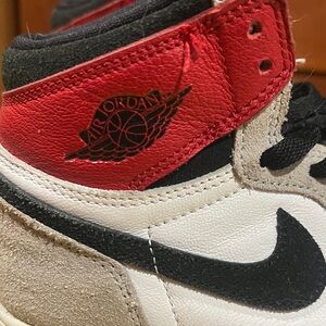 Jordan Women's Athletic Sneakers - Red, Black, White